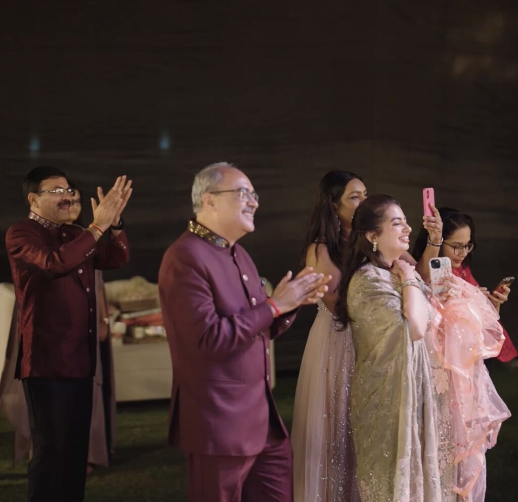 Family sangeet dance