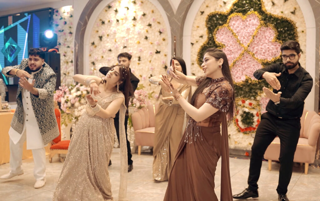 Family sangeet dance
